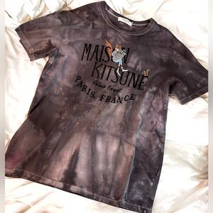 EXCLUSIVE MAISON KITSUNE PALAIS ROYAL T-SHIRT CUSTOM DYED - M